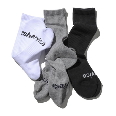 【FreshService/フレッシュサービス】<br>SIGNATURE 3-PACK SOCKS <br>FSP251-90018B