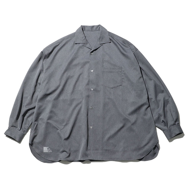 FreshService/フレッシュサービス】COOLFIBER OPEN COLLAR L/S