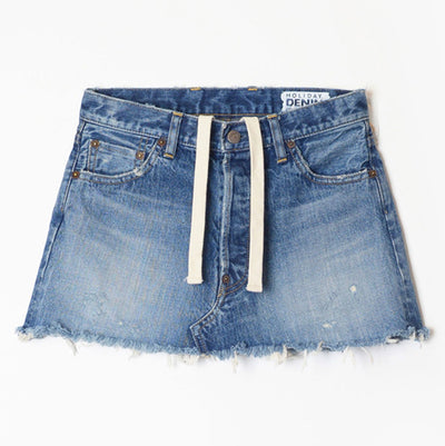 【HOLIDAY/ホリデイ】<br>DAMAGE DENIM MINI SKIRT <br>24202003