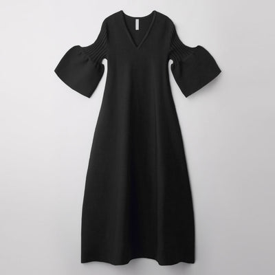 【CFCL/シーエフシーエル】<br>POTTERY SHORT BELL SLEEVE FLARE DRESS <br>CF006KH007
