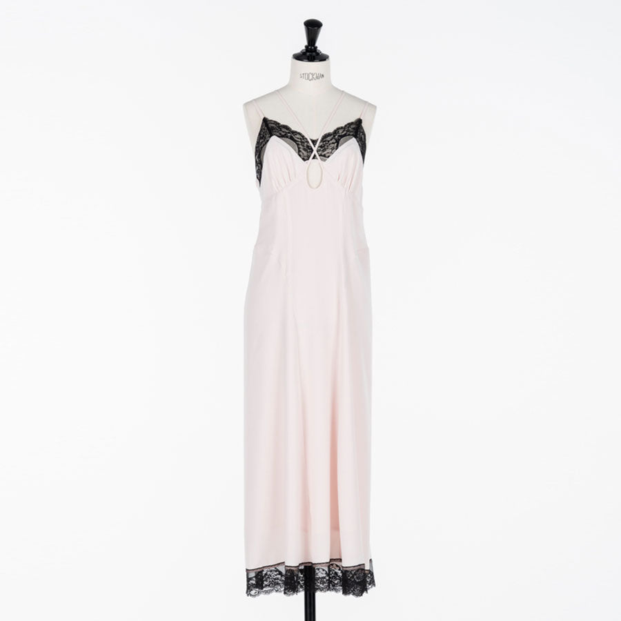 【FETICO/フェティコ】 <br>Crepe slip dress <br> FTC254-0806B