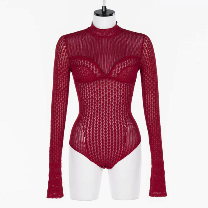 FETICO フェティコ LACE KNIT BODYSUIT litmus FETICO(フェティコ)のLACE KNIT BODYSUIT BLACKの通販｜PALETTE