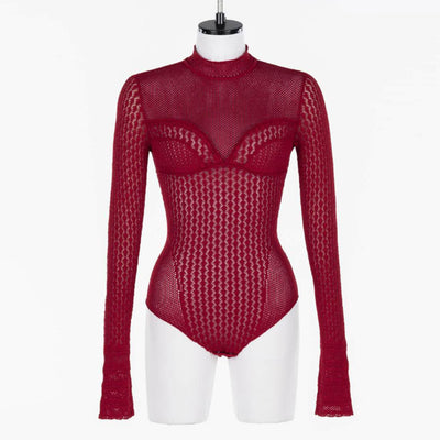 【FETICO/フェティコ】 <br>Lace-knit bodysuit <br>FTC254-0705