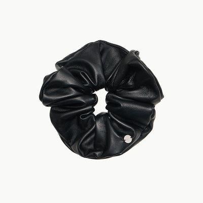 【AMOMENTO/アモーメント】<br>LEATHER SCRUNCHIE <br>AM24FWW02AC