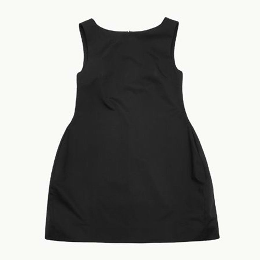 【完売品】 AMOMENTO アモーメントVOLUME MINI DRESS AMOMENTO/アモーメント】NYLON VOLUME MINI DRESS AM25SSW04DRの