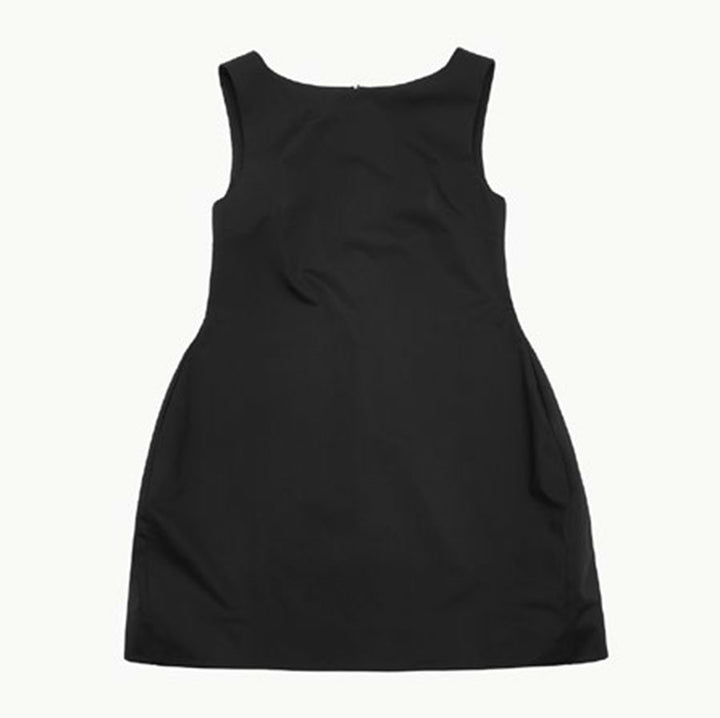 AMOMENTOアモーメント ボリュームミニドレス NYLON VOLUME MINI DRESS -ナイロンボリュームミニドレス