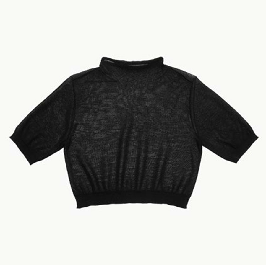 AMOMENTO/アモーメント】SHEER CROPPED KNIT AM25SSW03KNの通販