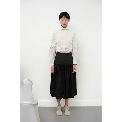 【AMOMENTO/アモーメント】<br>SHIRRING CULOTTE PANTS <br>AM25SSW02PT