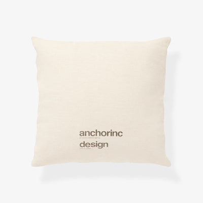 【ANCHOR INC./アンカーインク】<br>FABRIC LOGO CANVAS CUSHION <br>ANCFW25AC20