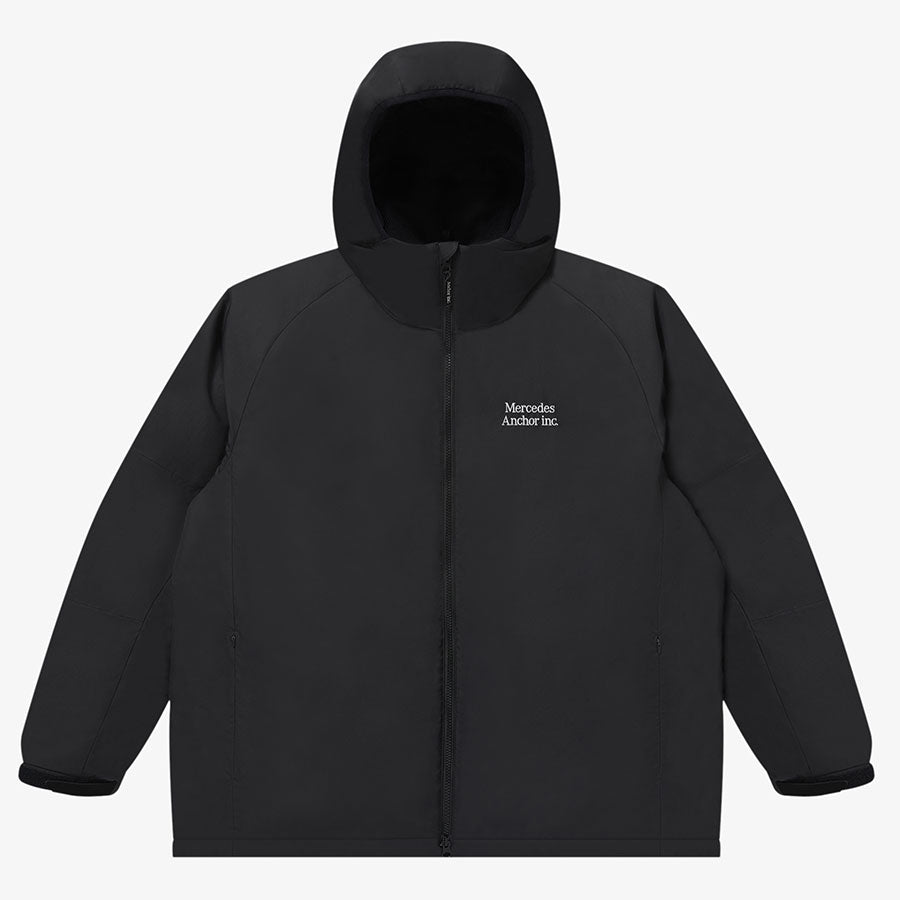 アンカーインク 25AW フーデッド ダウンジャケット ブルゾン L ブラック ANCHOR INC./アンカーインク】HOODED DOWN JACKET ANCFW25OT04の通販
