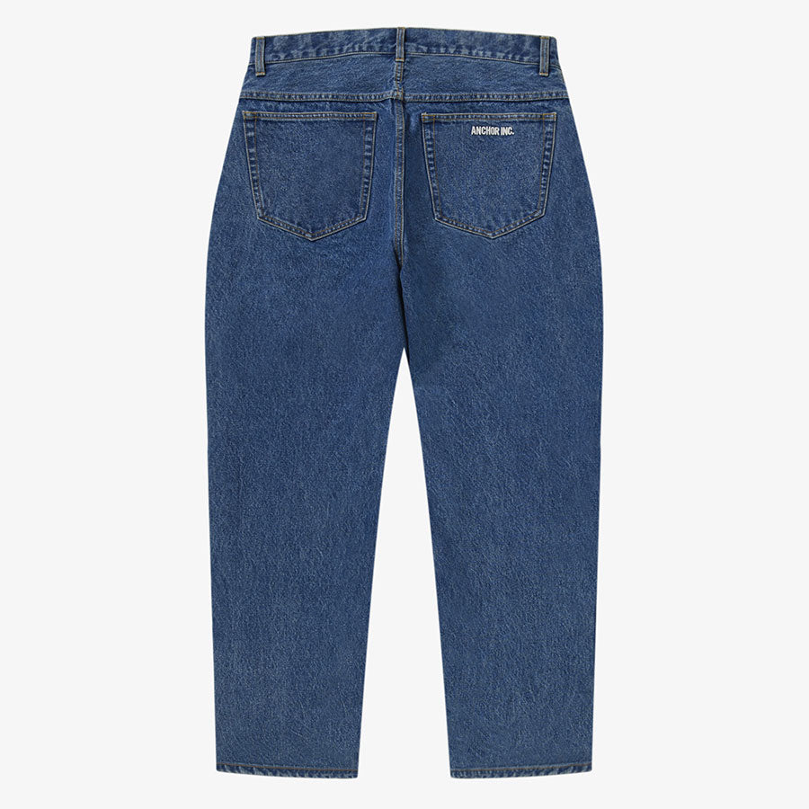 【ANCHOR INC./アンカーインク】<br>BOLD LOGO WASHED BAGGY JEANS <br>ANCFW25PA03