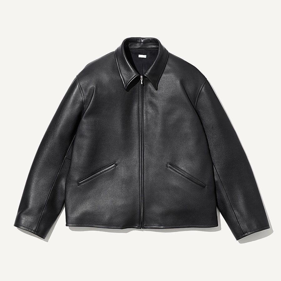 【A.PRESSE/アプレッセ】<br>Leather Sports Jacket <br>25AAP-01-03