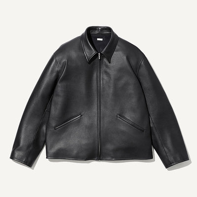 【A.PRESSE/アプレッセ】<br>Leather Sports Jacket <br>25AAP-01-03
