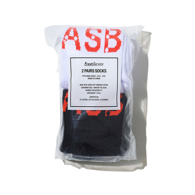 【FreshService/フレッシュサービス】<br>AS×FS 2-PACK SOCKS <br>FSP253-90161AS