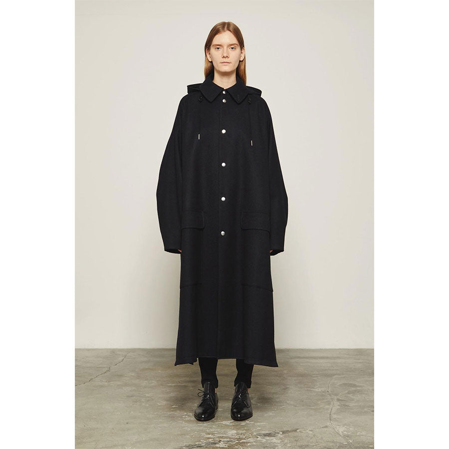 THE RERACS/ザ・リラクス】RERACS HOODED BAL COLLAR COAT 23FW-RECT