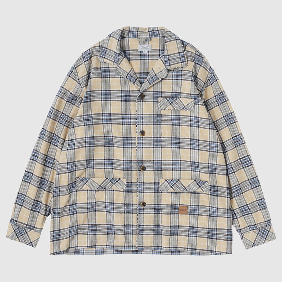 【SEDAN ALL-PURPOSE/セダンオールパーパス】<br>Plaid Sleeping Jacket <br>SD25F-SH03