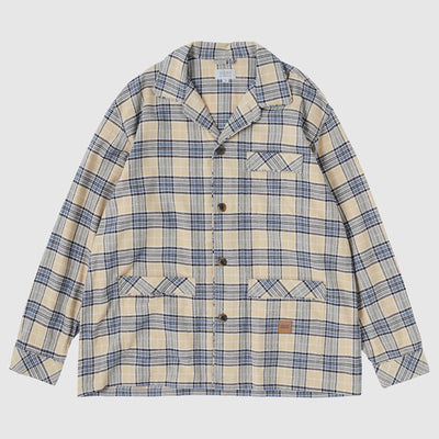 【SEDAN ALL-PURPOSE/セダンオールパーパス】<br>Plaid Sleeping Jacket <br>SD25F-SH03