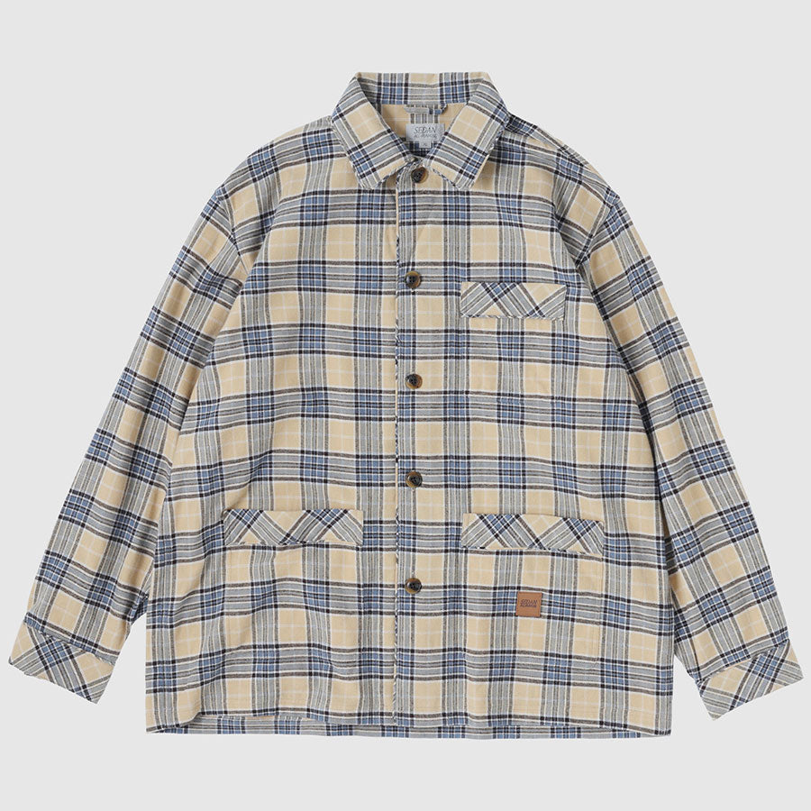 【SEDAN ALL-PURPOSE/セダンオールパーパス】<br>Plaid Sleeping Jacket <br>SD25F-SH03
