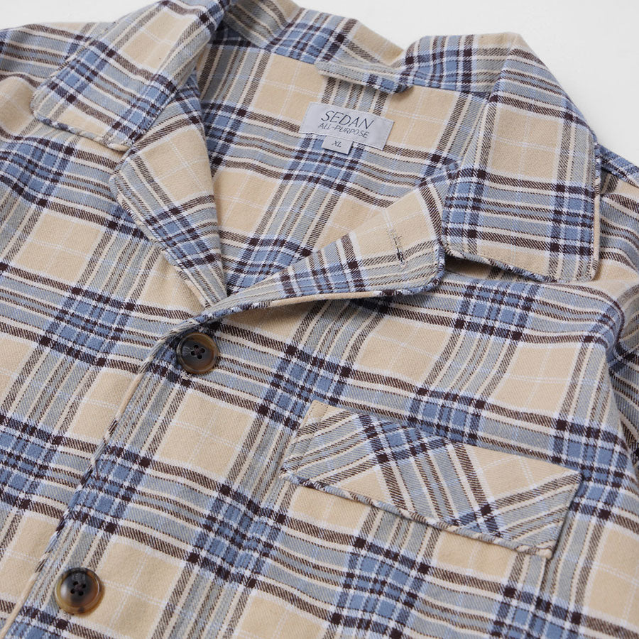 【SEDAN ALL-PURPOSE/セダンオールパーパス】<br>Plaid Sleeping Jacket <br>SD25F-SH03