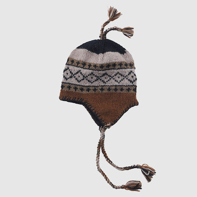 【SEDAN ALL-PURPOSE/セダンオールパーパス】<br>Hand Knit Ear Flap Beanie <br>SD25F-CP06