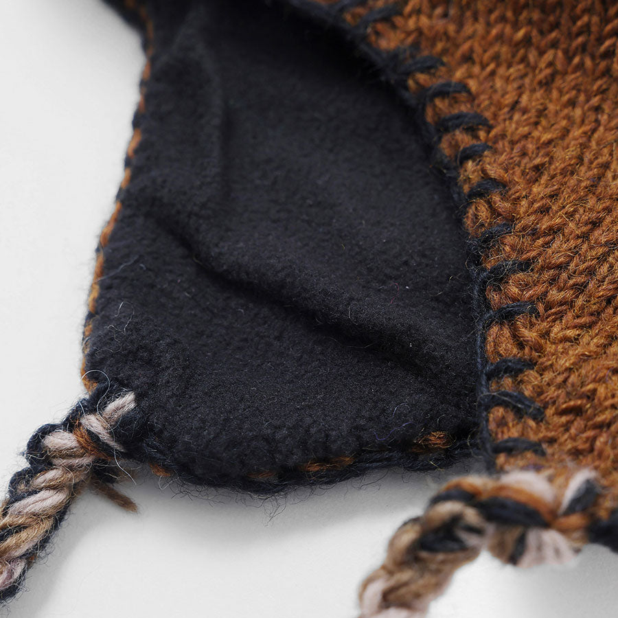 【SEDAN ALL-PURPOSE/セダンオールパーパス】<br>Hand Knit Ear Flap Beanie <br>SD25F-CP06