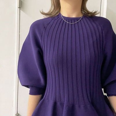 【CFCL/シーエフシーエル】<br>POTTERY LONG PUFF SLEEVE DRESS <br>CF006KH079