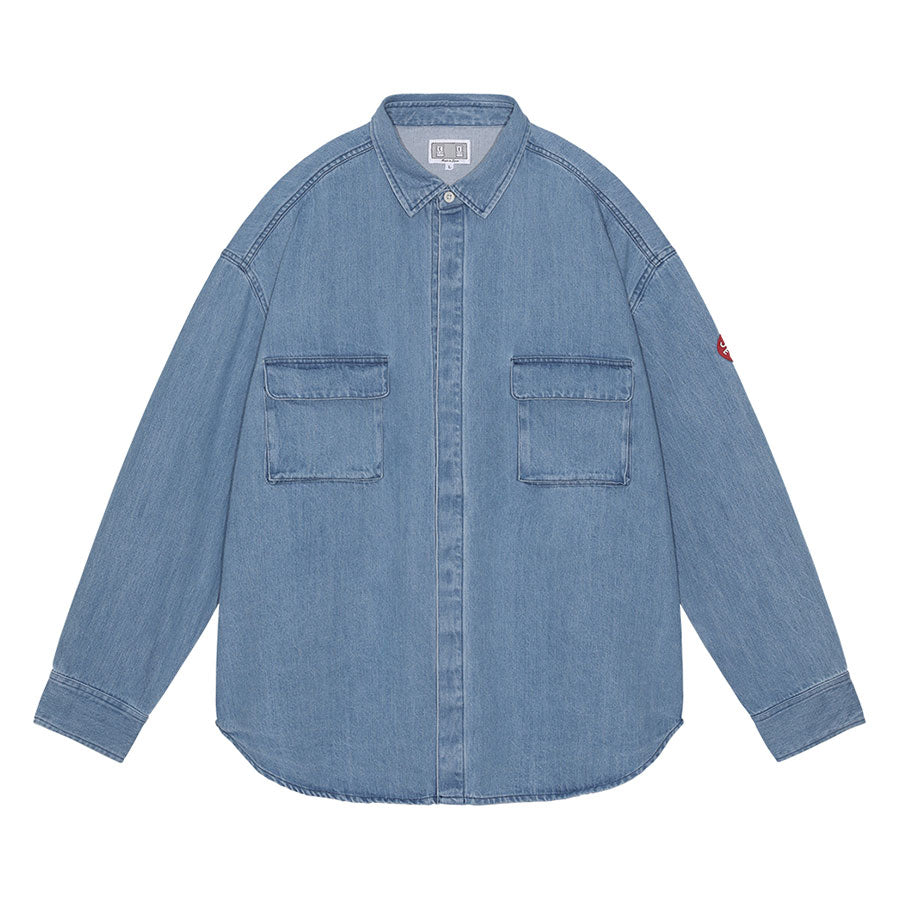 【C.E/シーイー】<br>BLEACHED DENIM BIG SHIRT <br>CES26SH02