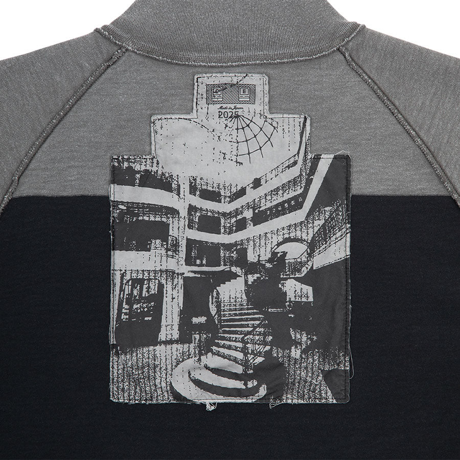 【C.E/シーイー】<br>OVERDYE STRIPE HALF ZIP <br>CES28CS19