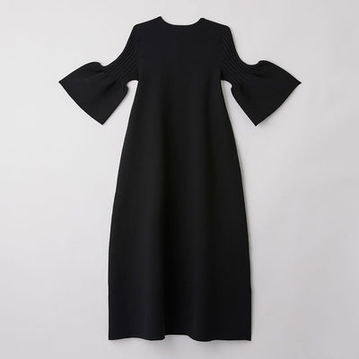 【CFCL/シーエフシーエル】<br>POTTERY SHORT BELL SLEEVE FLARE DRESS <br>CF007KH049