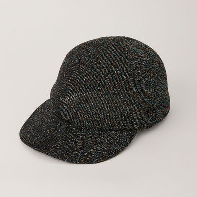 【CFCL/シーエフシーエル】<br>MESH KNIT GLITTER BASEBALL CAP <br>CF008AI201