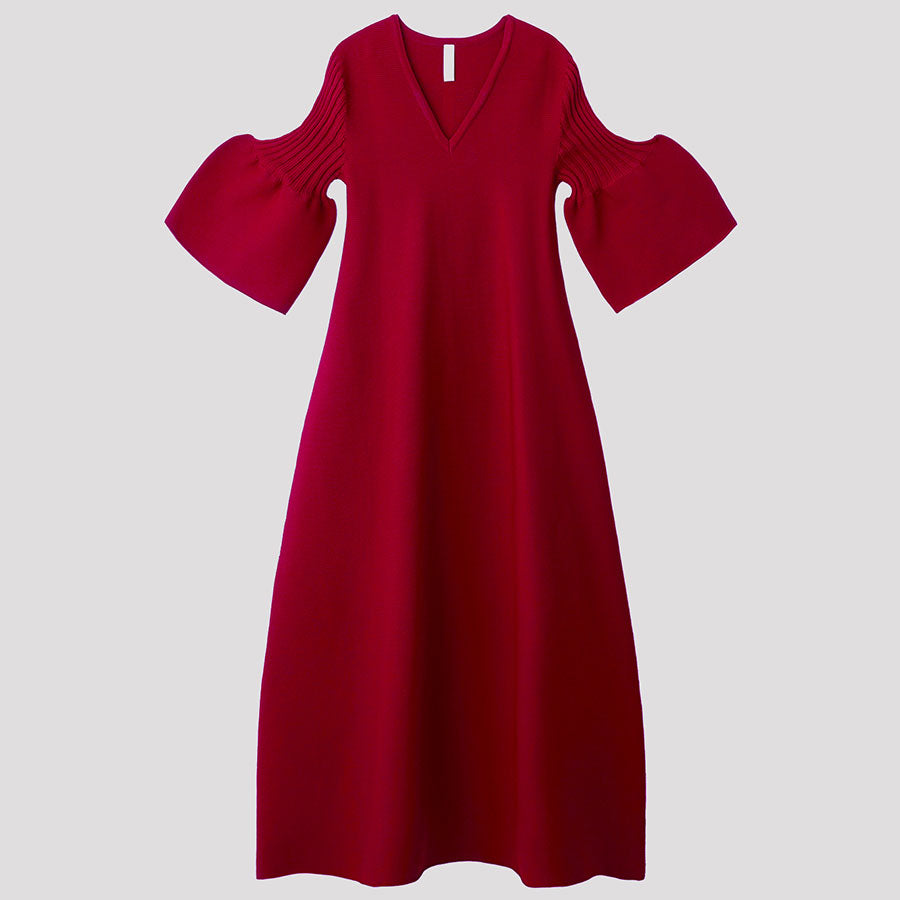 【CFCL/シーエフシーエル】, POTTERY SHORT BELL SLEEVE FLARE DRESS , CF008KH118