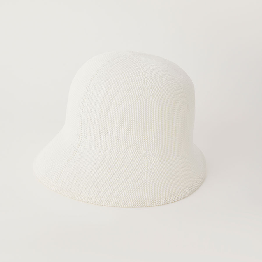 試着のみ✨シーエフシーエル✨メッシュ✨ニット✨バケットハット✨グレー✨フリー CFCL/シーエフシーエル】MESH KNIT ASYMMETRIC HAT CF009AI094の