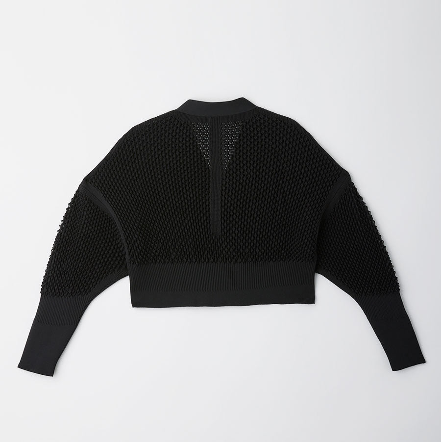 【CFCL/シーエフシーエル】<br>LATTICE CROPPED CARDIGAN <br>CF009KE002