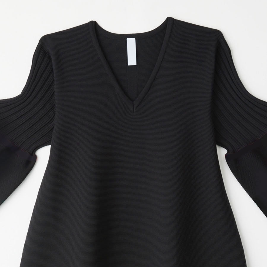 CFCL/シーエフシーエル】POTTERY SHORT BELL SLEEVE FLARE DRESS