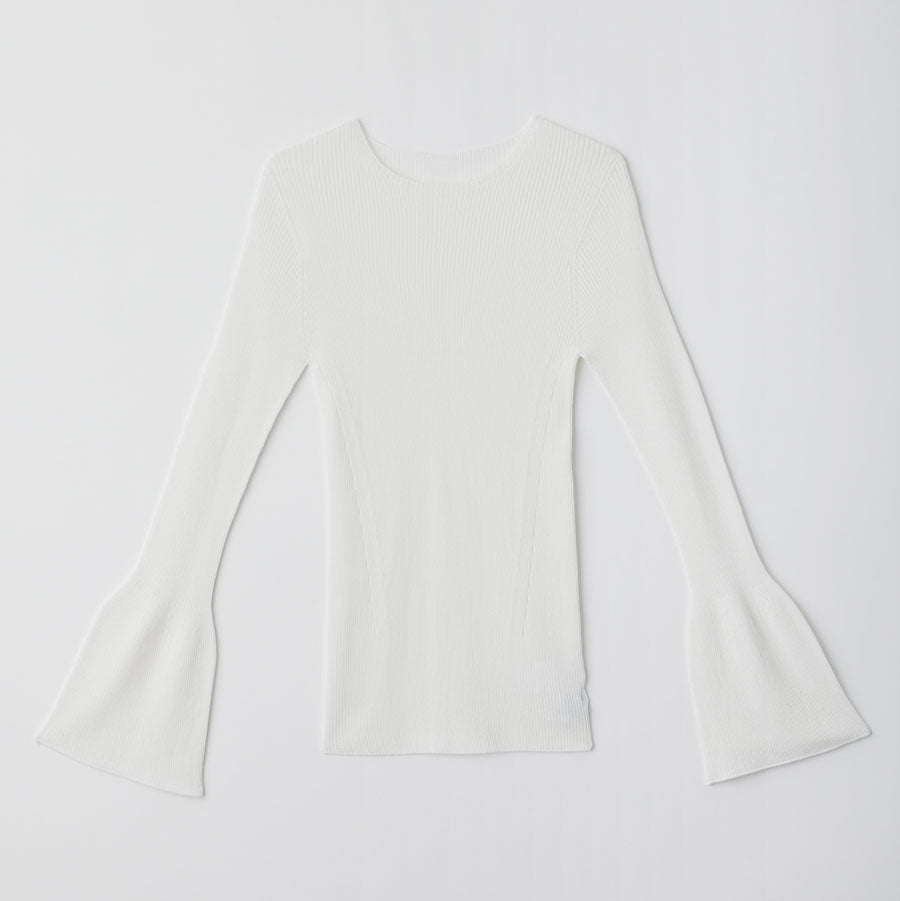 【CFCL/シーエフシーエル】<br>SOFT PORTRAIT LONG BELL SLEEVE TOP <br>CF009KN067