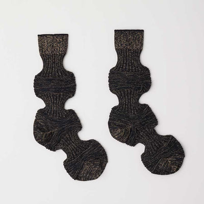 【CFCL/シーエフシーエル】<br>GARTER RIB GLITTER SOCKS <br>CF010AI146JM00