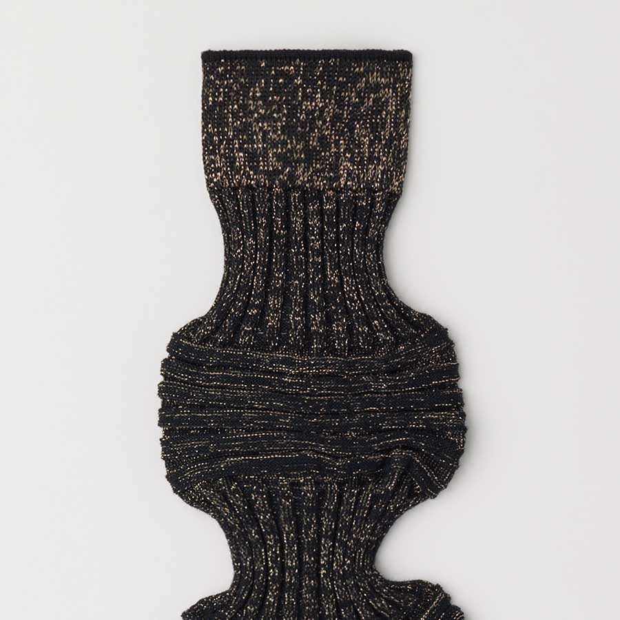 【CFCL/シーエフシーエル】<br>GARTER RIB GLITTER SOCKS <br>CF010AI146JM00