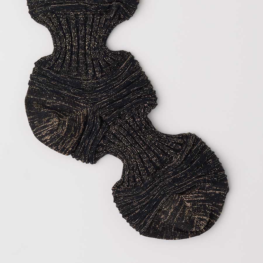 【CFCL/シーエフシーエル】<br>GARTER RIB GLITTER SOCKS <br>CF010AI146JM00