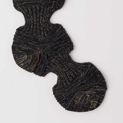 【CFCL/シーエフシーエル】<br>GARTER RIB GLITTER SOCKS <br>CF010AI146JM00