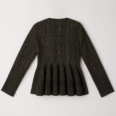 【CFCL/シーエフシーエル】<br>HYPHA GLITTER COLLARLESS ZIP JACKET <br>CF010KD045JP00