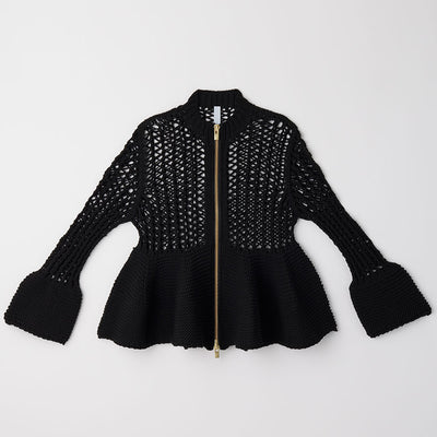 【CFCL/シーエフシーエル】<br>POTTERY LOW GAUGE ZIP CARDIGAN <br>CF010KE157JP00