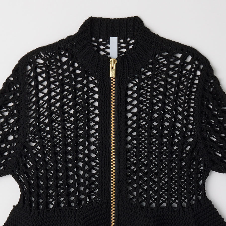 【CFCL/シーエフシーエル】<br>POTTERY LOW GAUGE ZIP CARDIGAN <br>CF010KE157JP00