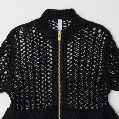 【CFCL/シーエフシーエル】<br>POTTERY LOW GAUGE ZIP CARDIGAN <br>CF010KE157JP00