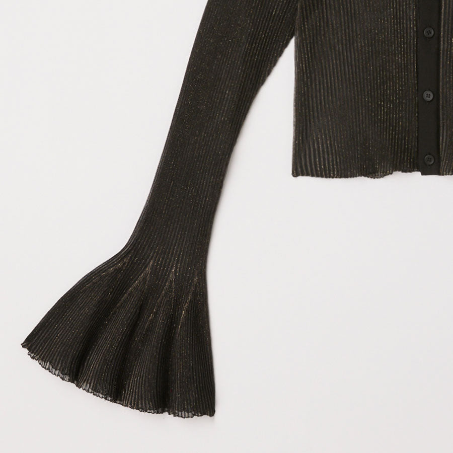 【CFCL/シーエフシーエル】<br>HYPHA LUCENT GLITTER SHIRT CARDIGAN <br>CF010KE216JP00