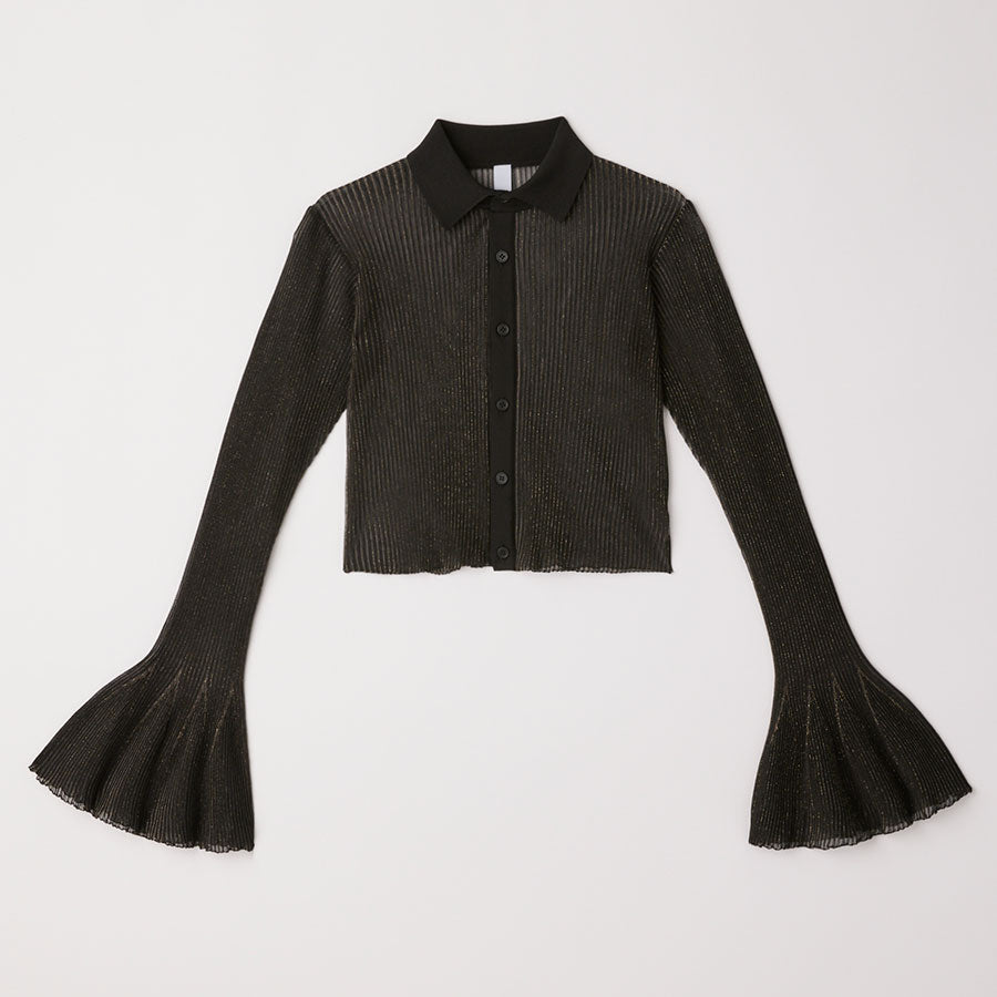 【CFCL/シーエフシーエル】<br>HYPHA LUCENT GLITTER SHIRT CARDIGAN <br>CF010KE216JP00