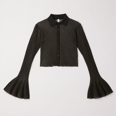 【CFCL/シーエフシーエル】<br>HYPHA LUCENT GLITTER SHIRT CARDIGAN <br>CF010KE216JP00