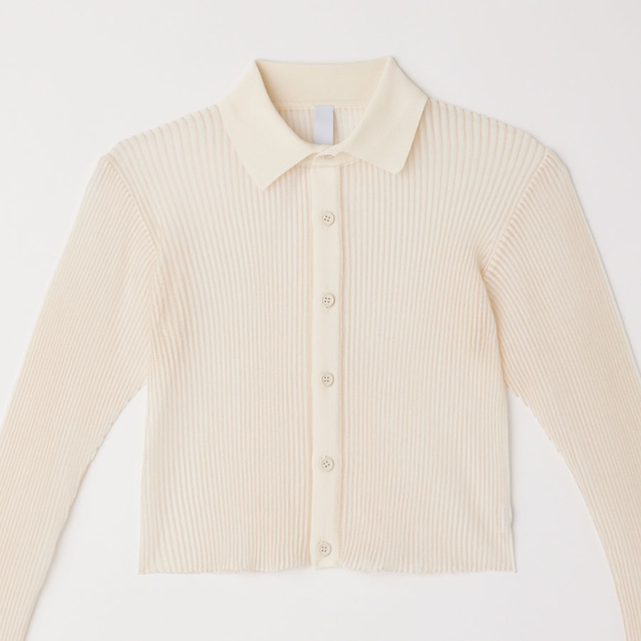 【CFCL/シーエフシーエル】<br>HYPHA LUCENT GLITTER SHIRT CARDIGAN <br>CF010KE216JP00