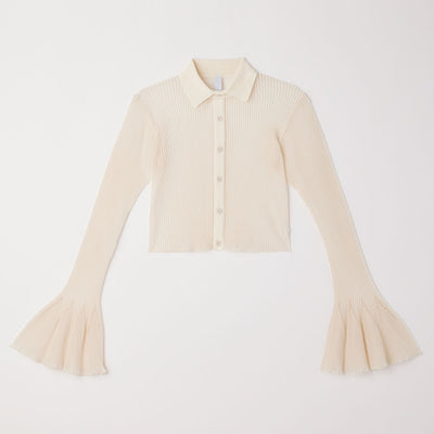 【CFCL/シーエフシーエル】<br>HYPHA LUCENT GLITTER SHIRT CARDIGAN <br>CF010KE216JP00