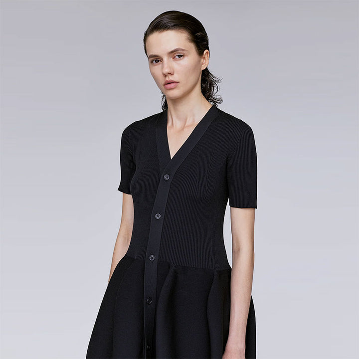 CFCL/シーエフシーエル】POTTERY SHORT SLEEVE CARDIGAN DRESS