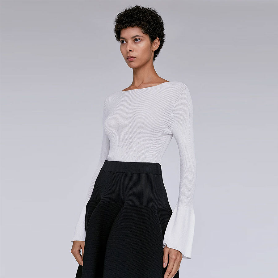 CFCL/シーエフシーエル】SOFT PORTRAIT LONG BELL SLEEVE TOP CFCL/シーエフシーエル】SOFT PORTRAIT LONG BELL SLEEVE TOP